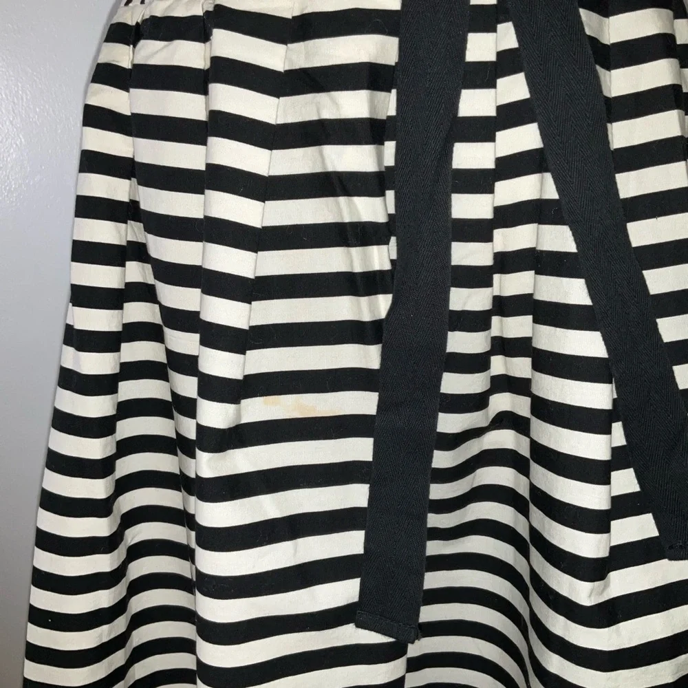 Corey Lynn Carter by Anthropologie Black and White Fit and Flare Midi Dress - Picture 7 of 13